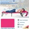 5-Position Adjustable Foldable Chaise Lounge Chair with Removable Pillows and Face Hole for Outdoors